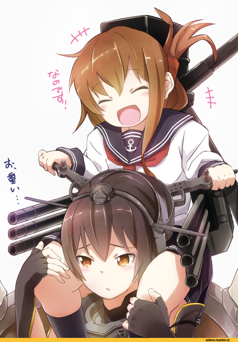Suzumeko, Anime Art, Nagato (Kantai Collection), Kantai Collection, Inazuma (Kantai Collection), Anime