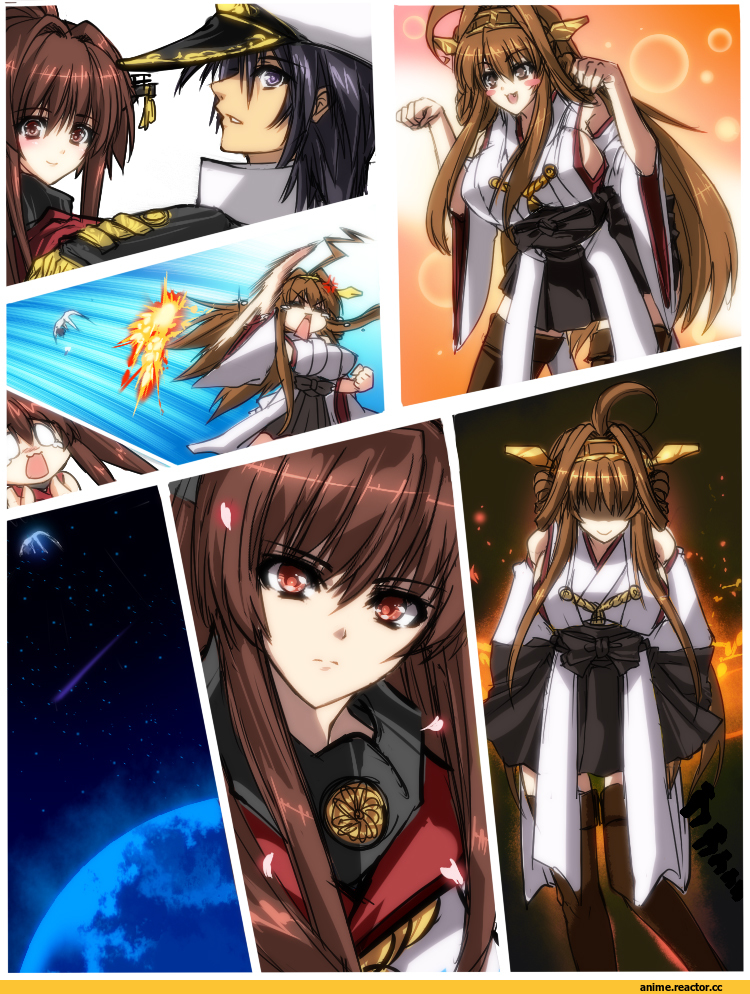 Кантай комиксы, Anime Комиксы, Kongou (Kantai Collection), Kantai Collection, Yamato (Kantai Collection), juri (shiningred), Admiral (Kantai Collection), Anime