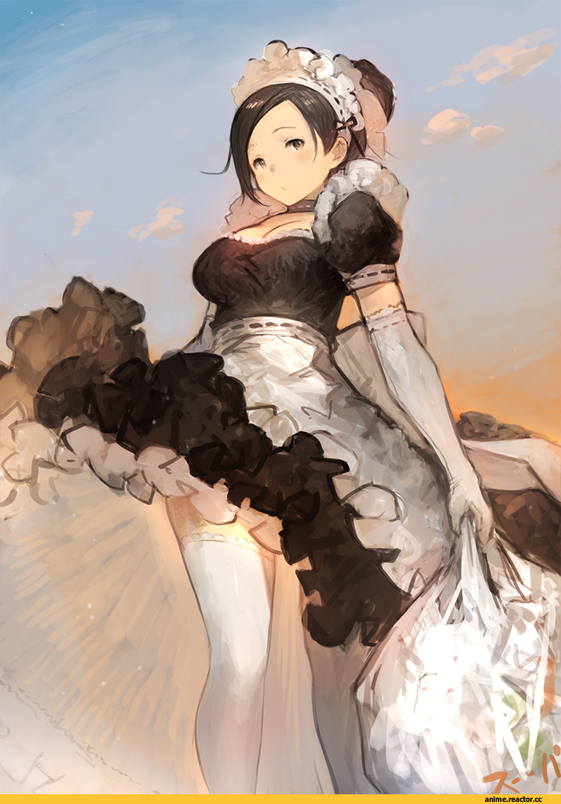 hanarito, AO, Anime Art, Maid, Anime