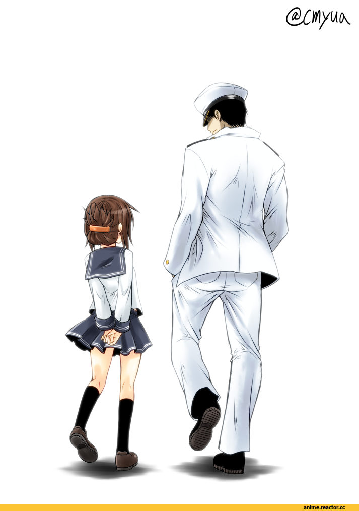 Admiral (Kantai Collection), Kantai Collection, Inazuma (Kantai Collection), Anime Art, yua (checkmate), Anime