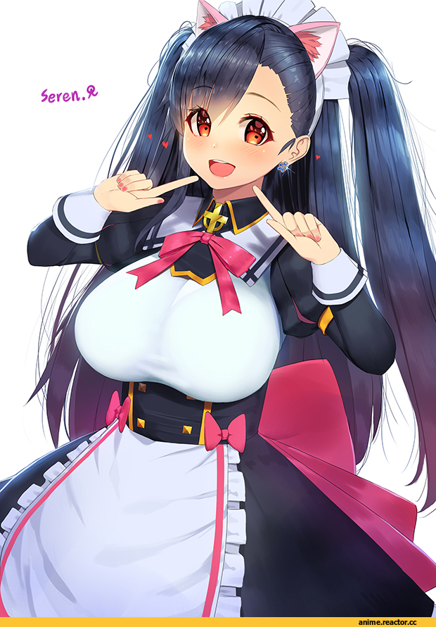 Anime Art, Anime Original, rak (kuraga), Animal Ears, neko, Maid, Anime