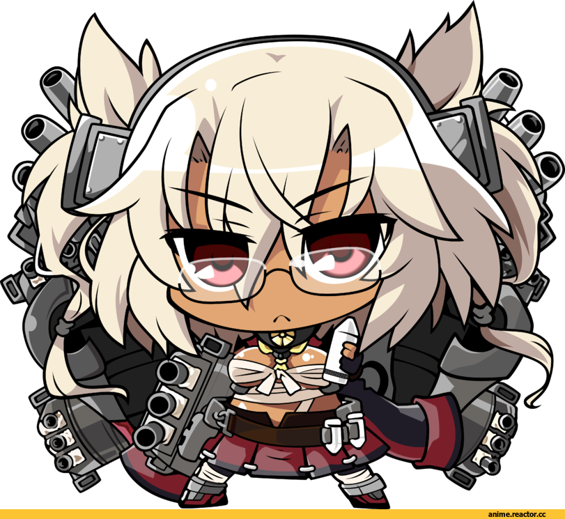 Musashi (Kantai Collection), Kantai Collection, nakkinya, chibi, Anime