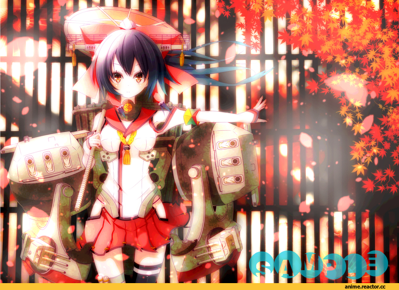 Yamato (Kantai Collection), Kantai Collection, Hakurei Reimu, Touhou Project, Anime Art, crossover, koukii, Anime