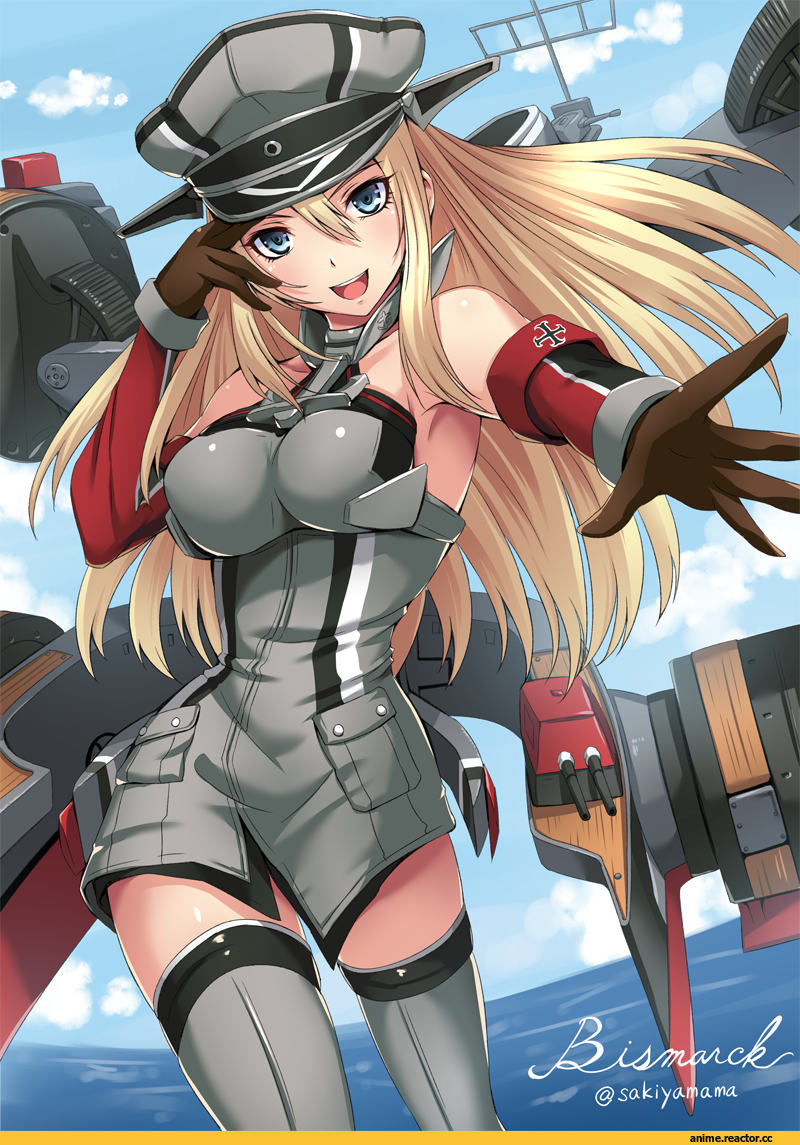 Anime Art, Kantai Collection, Bismarck (Kantai Collection), Sakiyamama, Anime