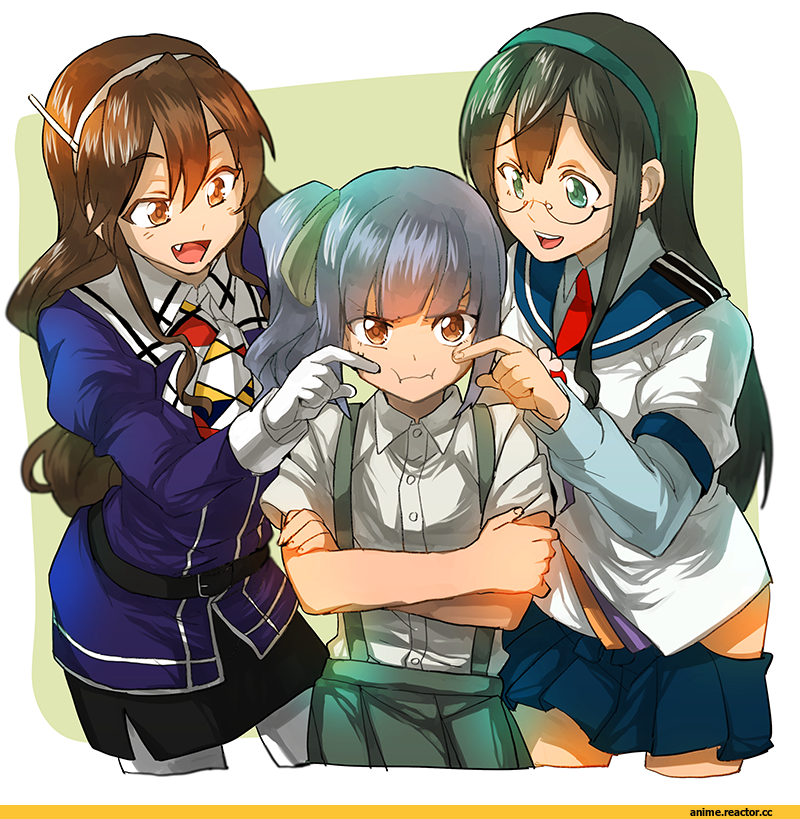 g-20800, Ooyodo (Kantai Collection), Kantai Collection, Ashigara (kantai collection), Kasumi (Kantai Collection), Megane, Anime