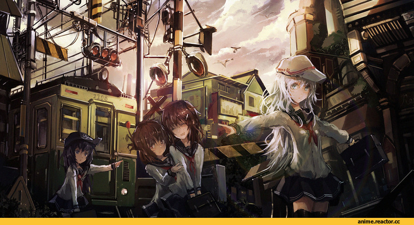 Kantai Collection, verniy (kantai collection), akatsuki (kantai collection), Ikazuchi, inazuma, Anime