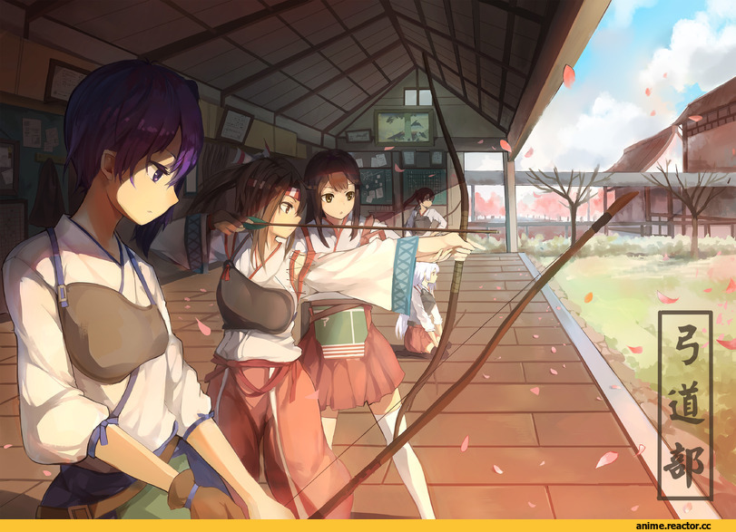 Akagi (Kantai Collection), Kantai Collection, Kaga (Kantai Collection), Zuikaku (Kantai Collection), Zuihou, Shoukaku (Kantai Collection), Gensou Kuro Usagi, Anime Art, Anime