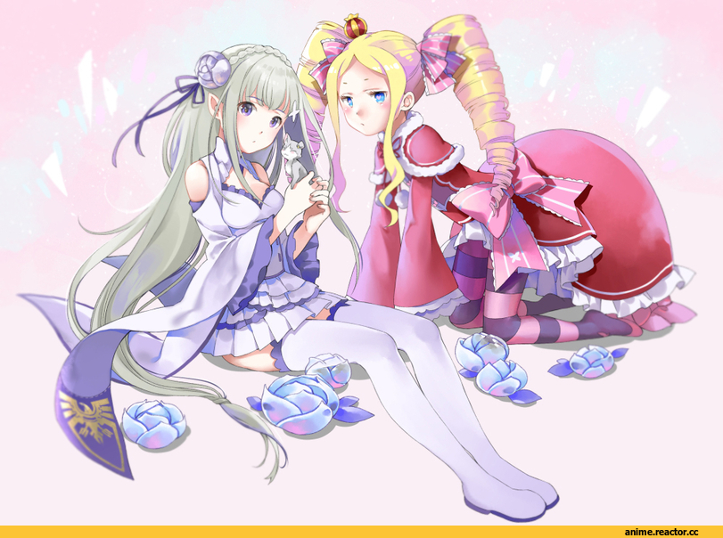 Re Zero Kara Hajimeru Isekai Seikatsu, Emilia (re zero), Beatrice (Re Zero), Pack (re zero), fumako, Anime