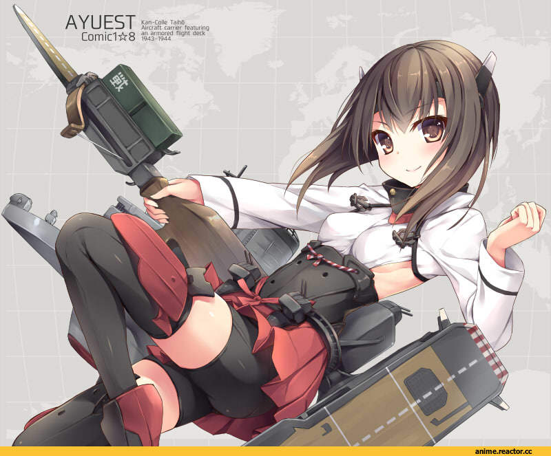taihou (kantai collection), Kantai Collection, Аниме арт, bankoku ayuya, Anime