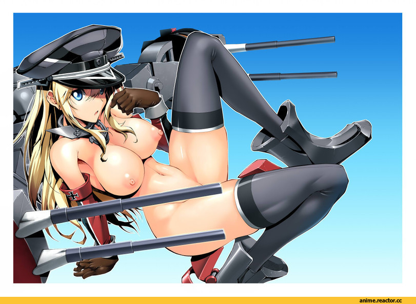 Anime Ero Oppai, Anime Ero, Bismarck (Kantai Collection), Kantai Collection, Аниме арт, rakko (r2), Anime