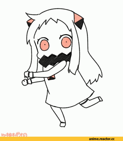 Kantai Collection, Northern Ocean Hime, Anime Гифки, Anime