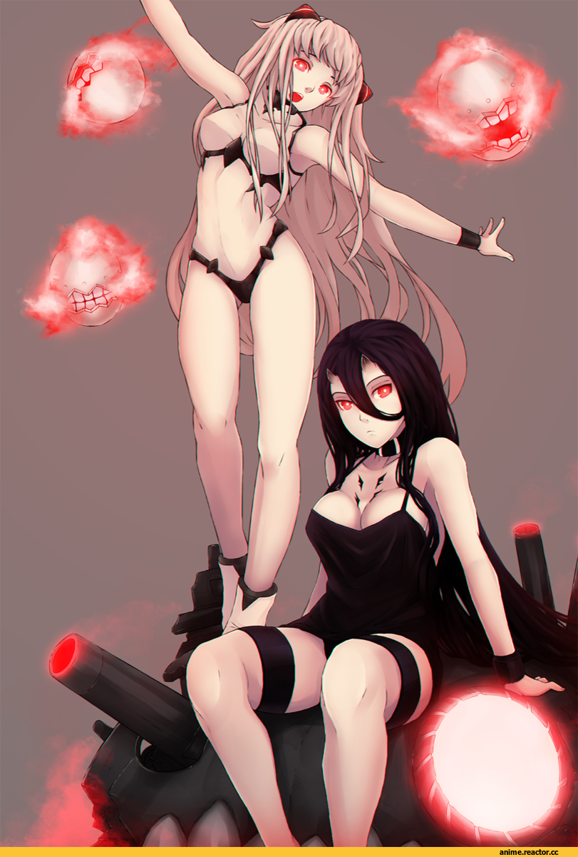 Airfield Hime, Kantai Collection, battleship hime, Anime Art, bushidokuroi, Shinkaisei-kan, Anime