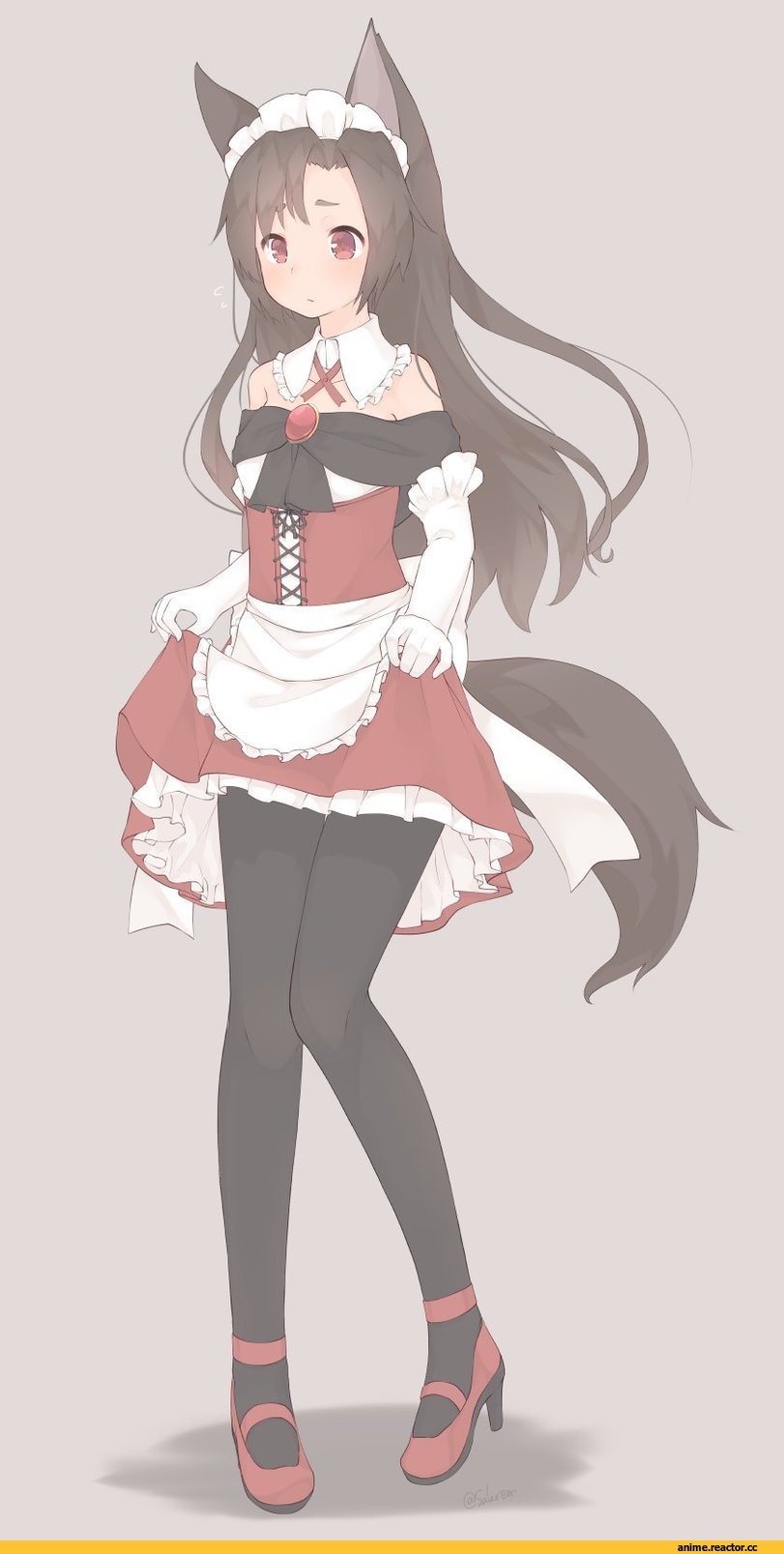 sakurea, Imaizumi Kagerou, Touhou Project, Maid, Inumimi, Animal Ears, Anime
