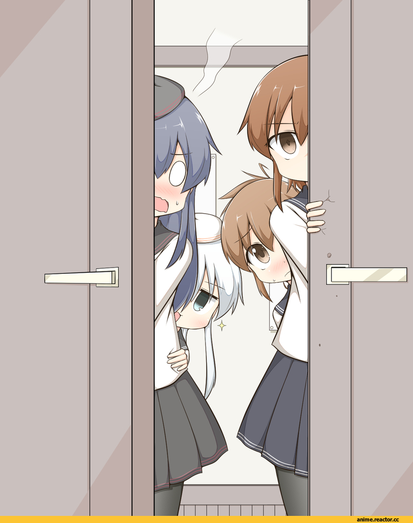 goma (yoku yatta hou jane), verniy (kantai collection), Kantai Collection, akatsuki (kantai collection), ikazuchi (kantai collection), Inazuma (Kantai Collection), Anime