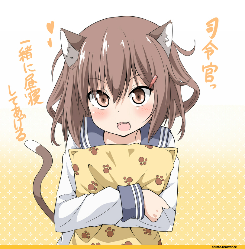 ikazuchi (kantai collection), Kantai Collection, nekomimi, Animal Ears, Anime