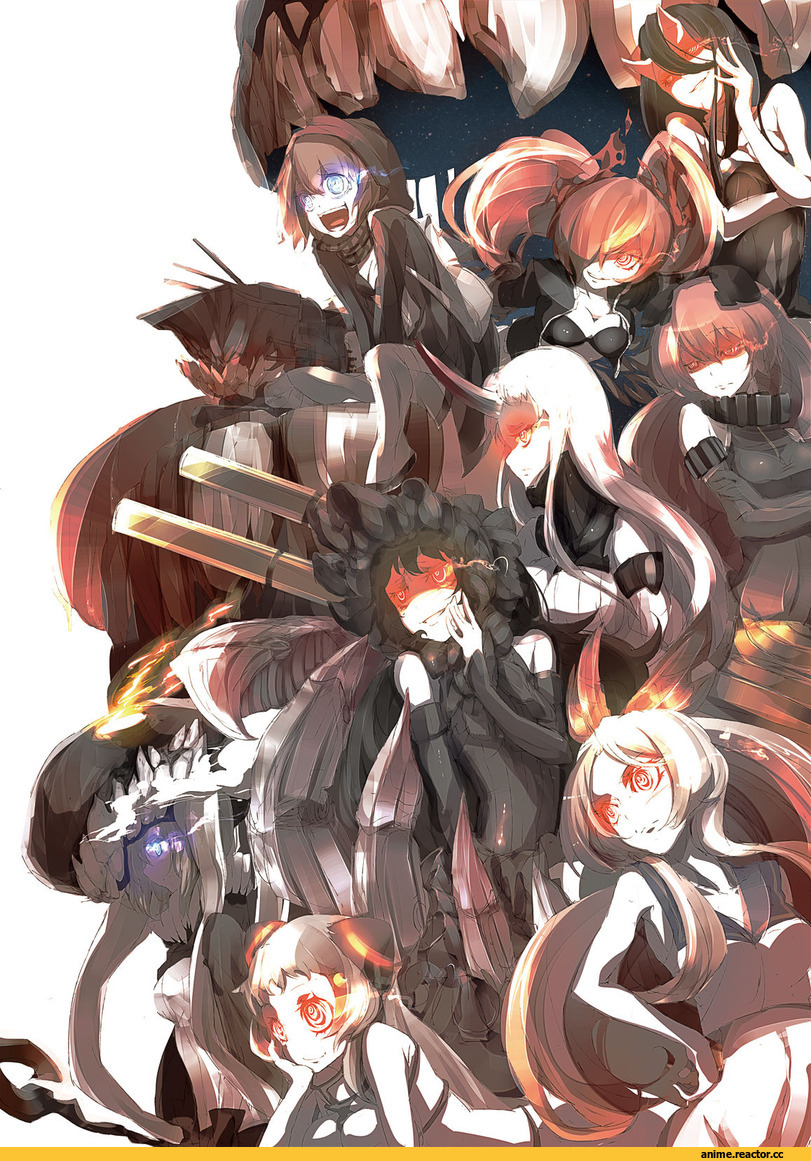Wo-Class Aircraft Carrier , Kantai Collection, southern ocean war oni, Seaport Hime, Re-class Battleship, Isolated Island Oni, battleship hime, armored aircraft carrier oni, Anchorage Oni, Airfield Hime, Anime