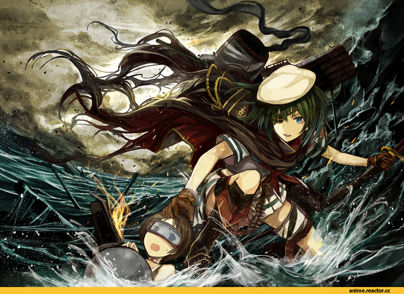 Kazabana Fuuka, Anime Art, Kiso, Maru-yu, Kantai Collection, Anime