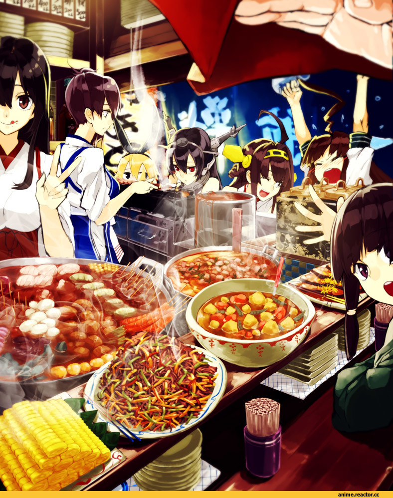 Akagi (Kantai Collection), Kantai Collection, Kaga (Kantai Collection), Shimakaze, Kitakami (Kantai Collection), Kongou (Kantai Collection), Kuma (Kantai Collection), Nagato (Kantai Collection), ruuto (sorufu), Anime