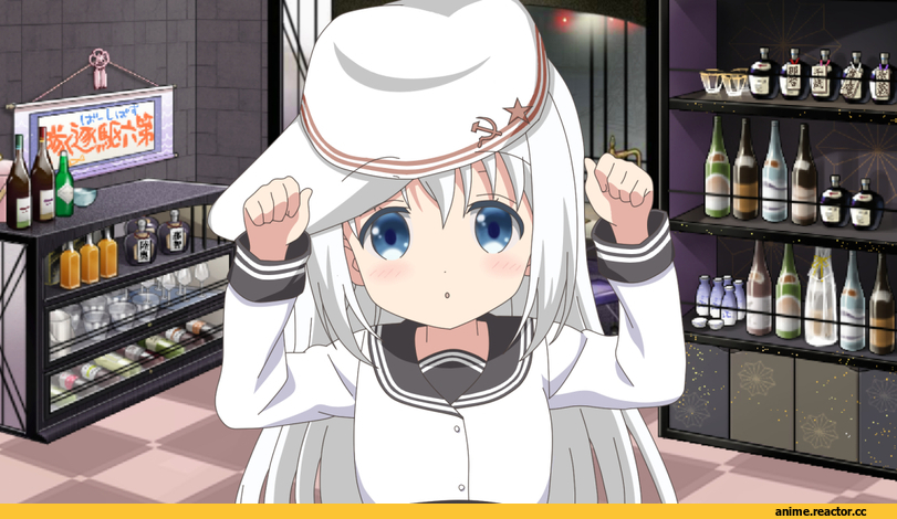 Verniy, Kantai Collection, Anime Art, hikall, Gochuumon wa Usagi Desu ka?, crossover, Anime