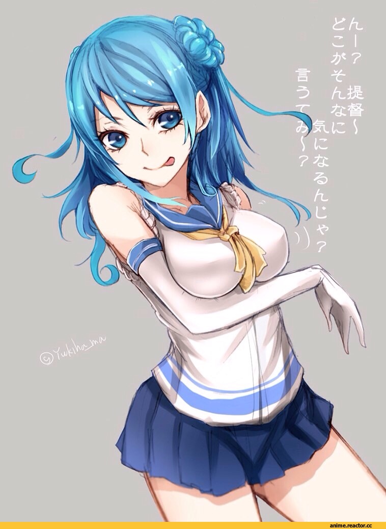 Urakaze, Kantai Collection, Anime Art, yukihama, Anime