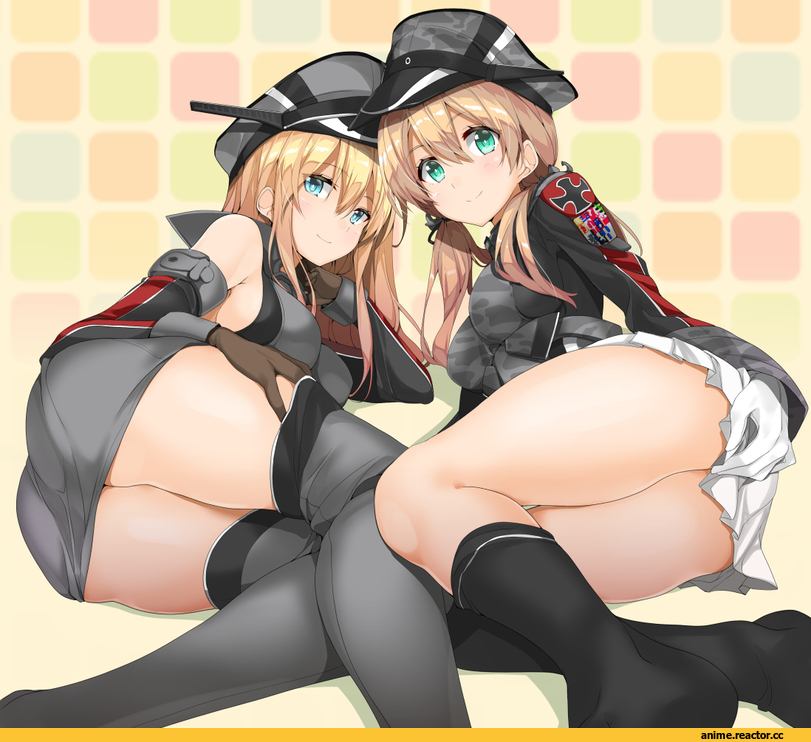 Bismarck (Kantai Collection), Kantai Collection, Prinz Eugen, gintarou (kurousagi108), Anime