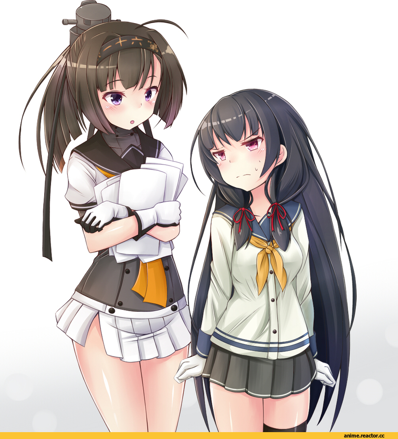 Akizuki (Kantai Collection), Kantai Collection, Isokaze (Kantai Collection), doyachii, Anime