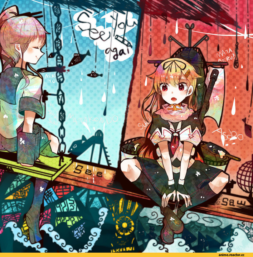 Yura (Kantai Collection), Kantai Collection, yuudachi (kantai collection), itomugi-kun, Anime Art, Anime