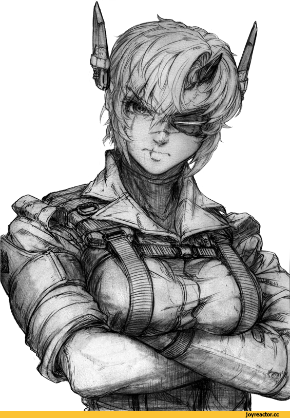Tenryuu, Kantai Collection, Monochrome (Anime), Anime Art, Imizu (nitro unknown), Metal Gear Solid V, crossover, Metal Gear Solid, Metal Gear, фэндомы, Anime