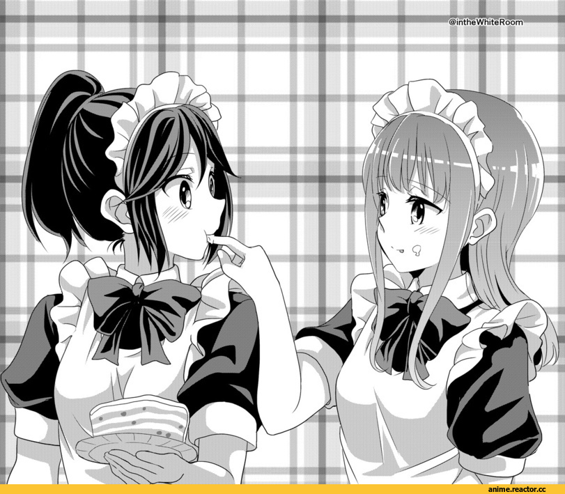 Hibike! Euphonium, kasaki nozomi, yoroizuka mizore, takeshisu, Anime Art, Monochrome (Anime), Maid, Anime