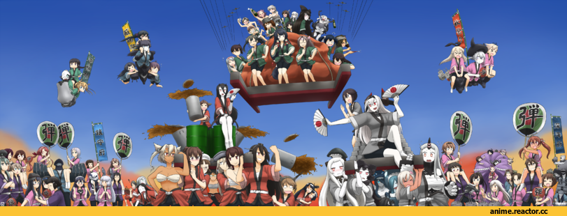 Jintsuu (Kantai Collection), Kantai Collection, Naka (Kantai Collection), Sendai (Kantai Collection), meru (merumumu), Anime