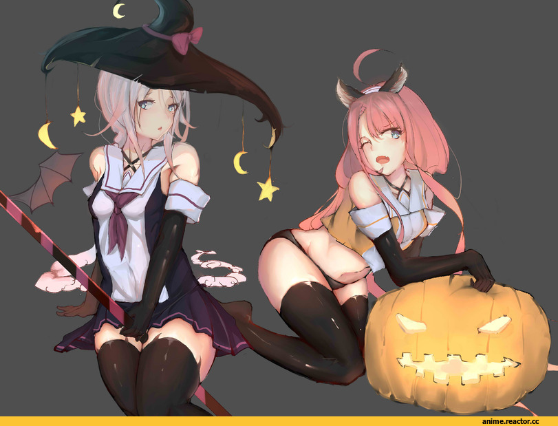 Umikaze (Kantai Collection), Kantai Collection, Kawakaze (Kantai Collection), Anime Halloween, Animal Ears, Anime Adult pantsu, Anime Ero, Anime
