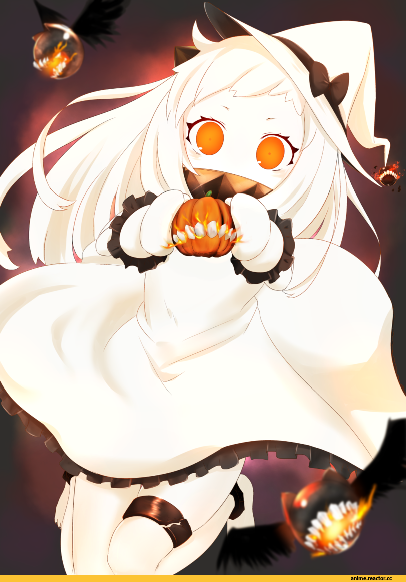 Northern Ocean Hime, Kantai Collection, kikyou (kiss-shot), happy halloween, Anime