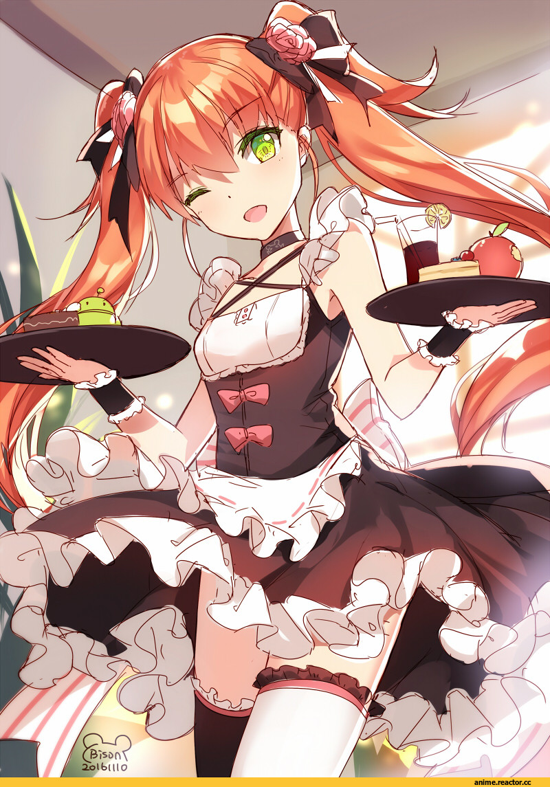 Bison Cangshu, shaonyu cofee gun, Maid, Anime