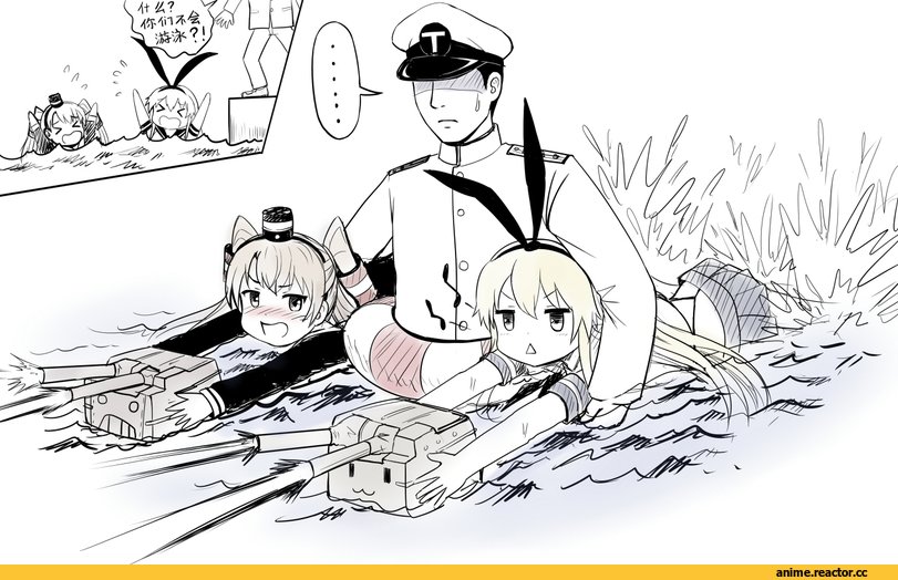 Isokaze (Kantai Collection), Kantai Collection, Shimakaze, amatsukaze, Admiral (Kantai Collection), Y.ssanoha, Anime