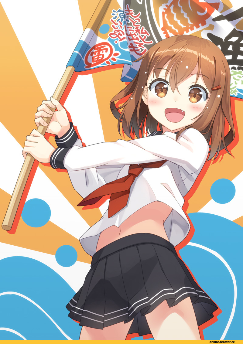 Ikazuchi, Kantai Collection, Hyuuga Azuri, Anime Art, Anime