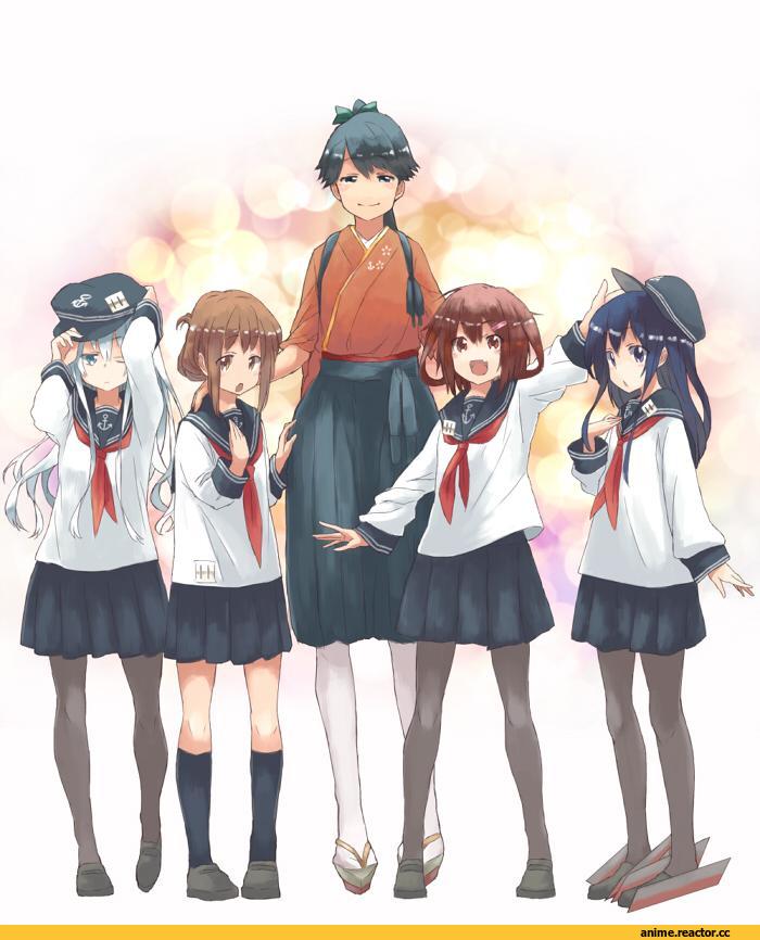 Houshou (Kantai Collection), Kantai Collection, Akatsuki, Hibiki (Kantai Collection), Inazuma (Kantai Collection), Ikazuchi, matsutani, Anime