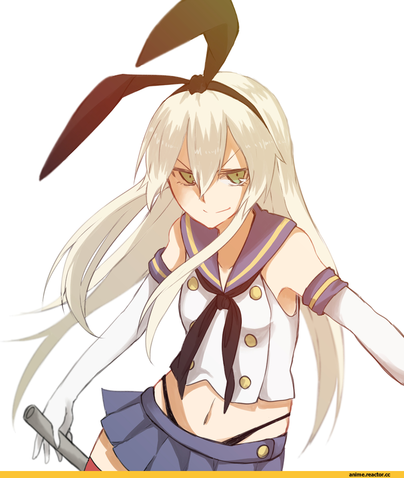 shimakaze (kantai collection), Kantai Collection, Tsukamoto Minori, Anime Art, Кликабельно, Anime