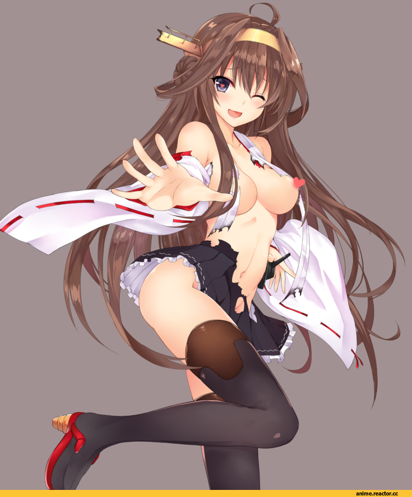 Anime Ero, kurifuto, Kongou (Kantai Collection), Kantai Collection, Anime