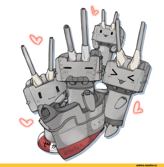 rensouhou-chan, Kantai Collection, rensouhou-kun, myama, Anime Art, Anime