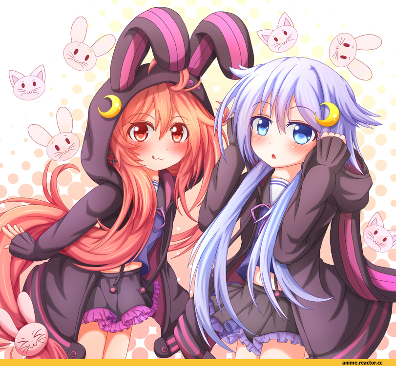 Uzuki (Kantai Collection), Kantai Collection, Yayoi (Kantai Collection), shiruzu (sk10102194), Usagimimi, Animal Ears, Anime
