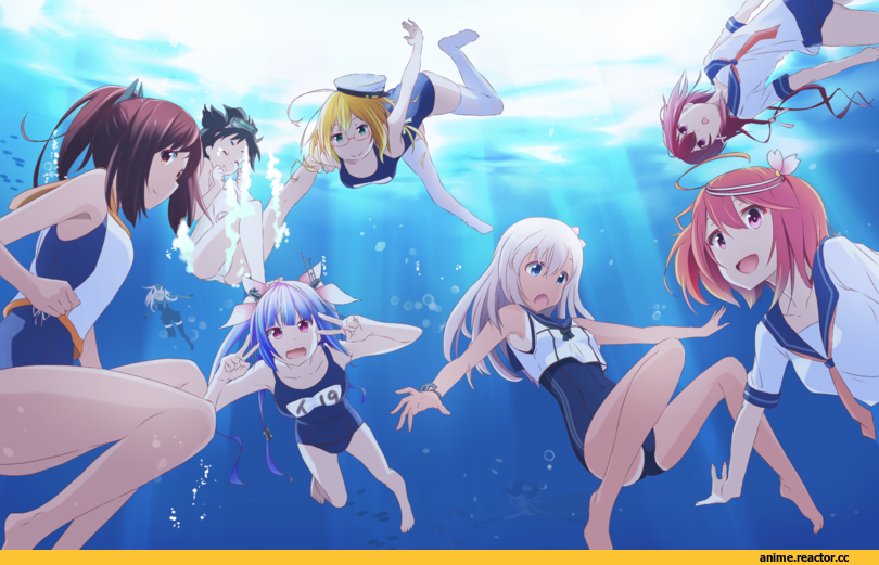 Anime Art, U-511 (Kantai Collection), Ro-500 (Kantai Collection), i-58 (kantai collection), I-19, I-168, I-401, I-8, Maru-yu, Wo-Class Aircraft Carrier , Anime, Kantai Collection, pontata, kikyou (kiss-shot)