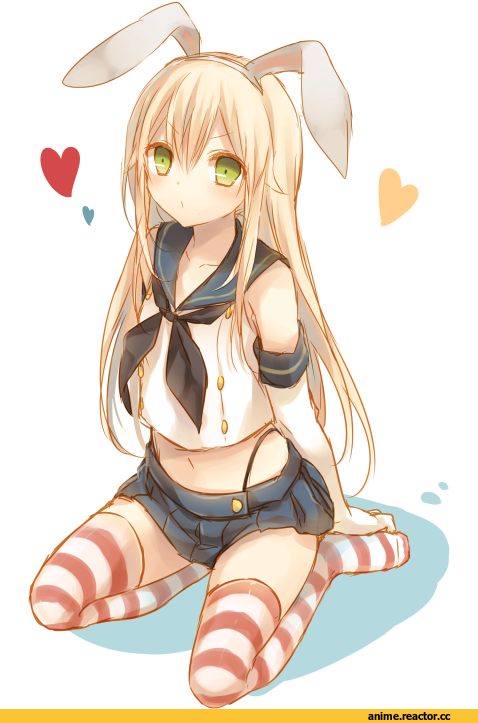 Kasu (Return), Anime Art, shimakaze (kantai collection), Kantai Collection, Usagimimi, Animal Ears, Anime