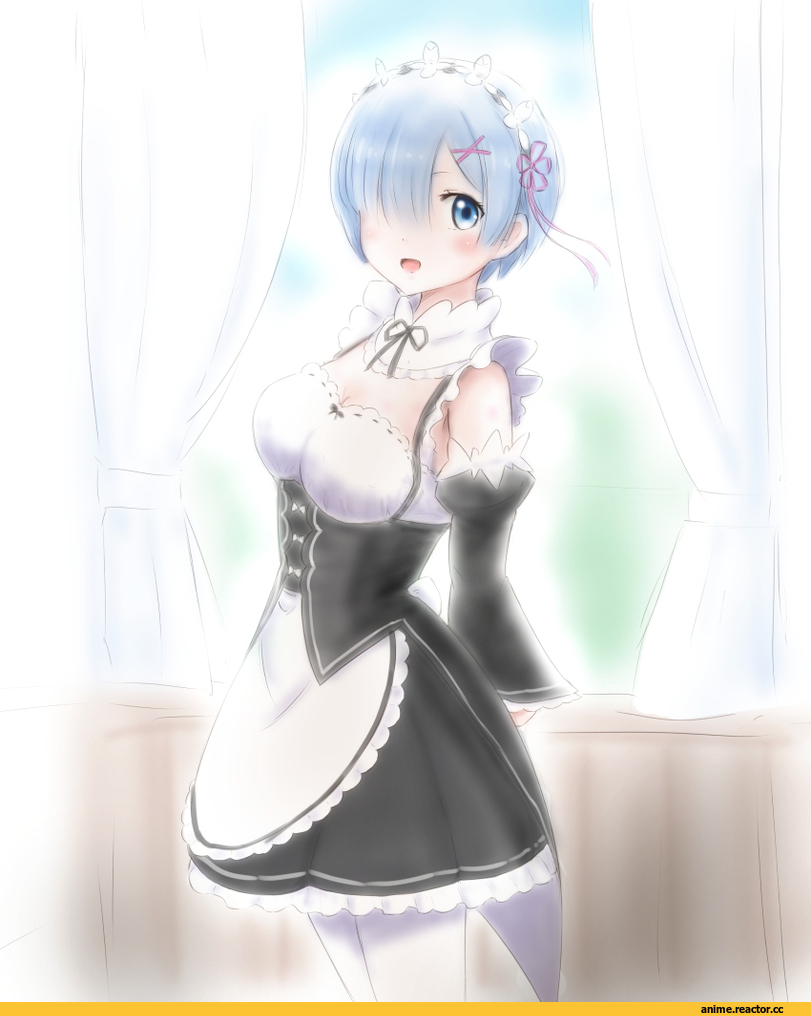 Re Zero Kara Hajimeru Isekai Seikatsu, Rem (re zero), teina, Anime Art, Maid, Anime