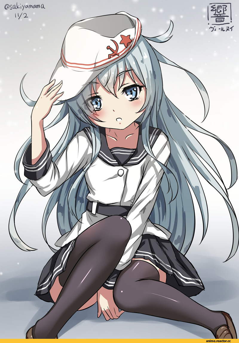Sakiyamama, Anime Art, Verniy, Kantai Collection, anime loli, Anime