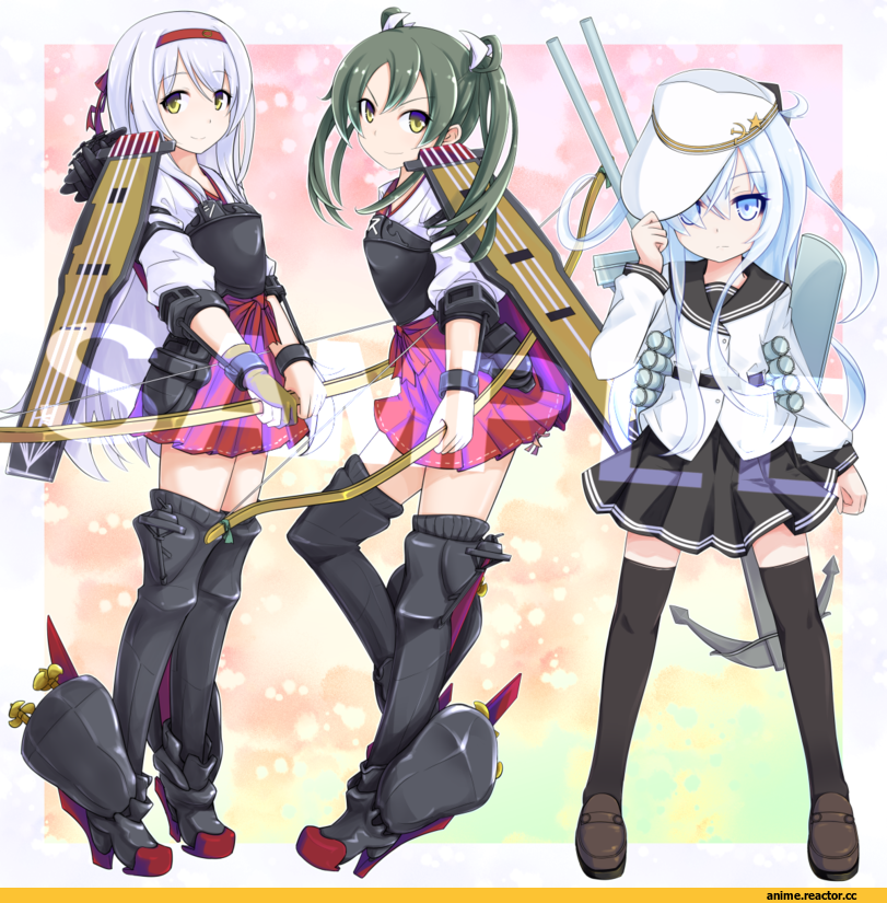 verniy (kantai collection), Kantai Collection, Zuikaku (Kantai Collection), Shoukaku (Kantai Collection), kurabayashi aya, Anime Art, Anime