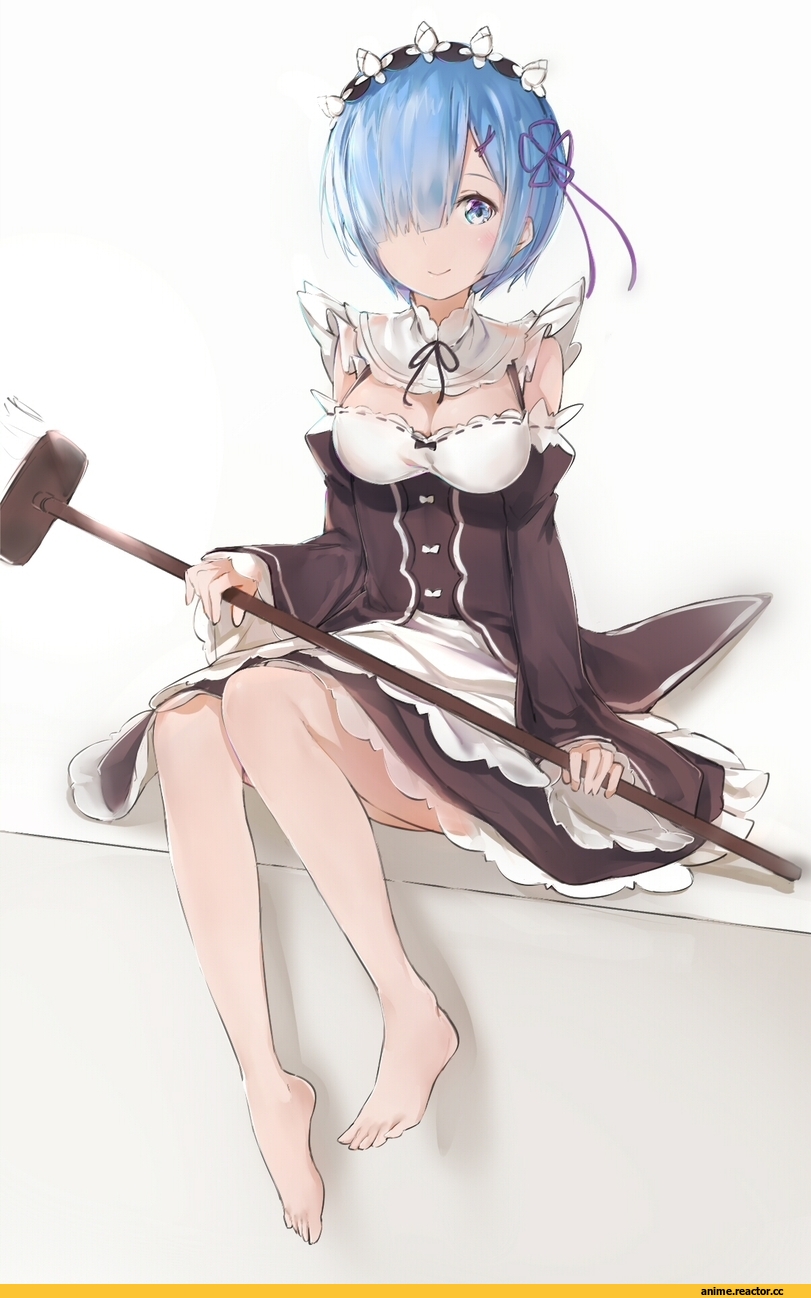Re Zero Kara Hajimeru Isekai Seikatsu, Rem (re zero), Silver (Chenwen), Anime Art, Maid, Anime