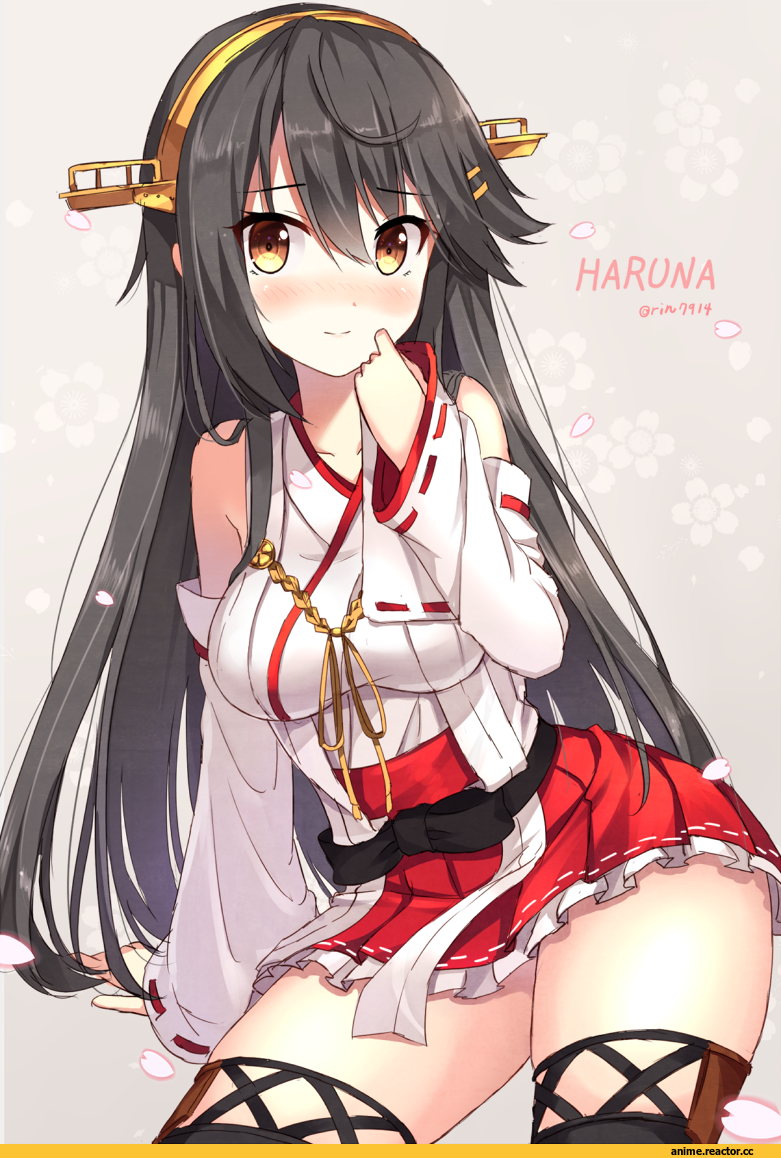 Nikkunemu, Anime Art, Haruna (Kantai Collection), Kantai Collection, Anime