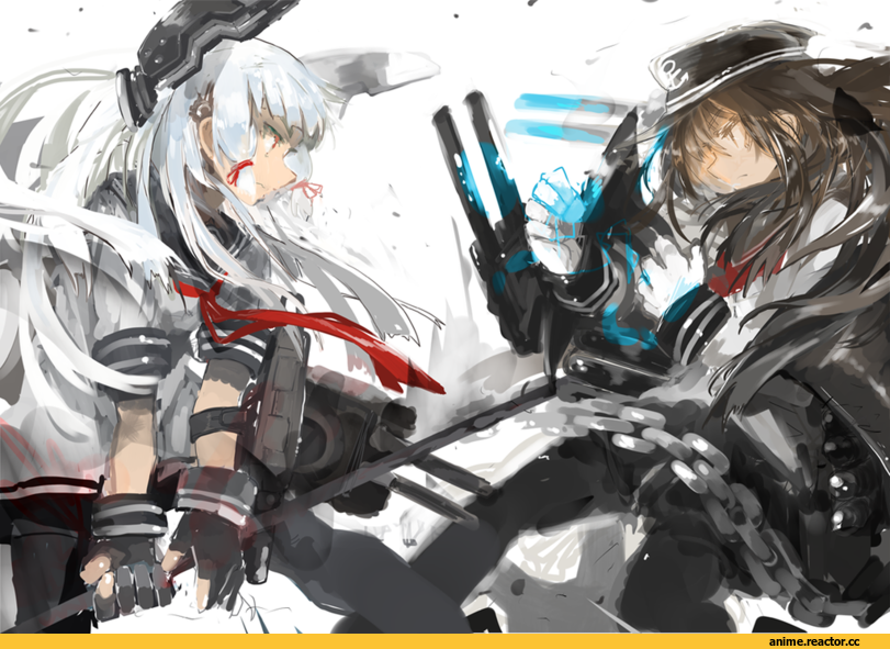 Akatsuki, Kantai Collection, Murakumo, cus-tom, Anime Art, Anime