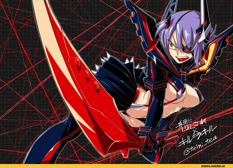 Tenryuu, Kantai Collection, crossover, Senketsu, Kill la Kill, Anime Art, torichamaru, Anime