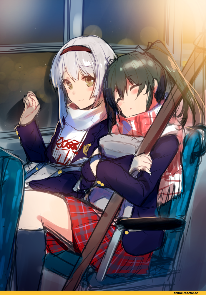 Shoukaku, Kantai Collection, Zuikaku, masukuza j, Anime